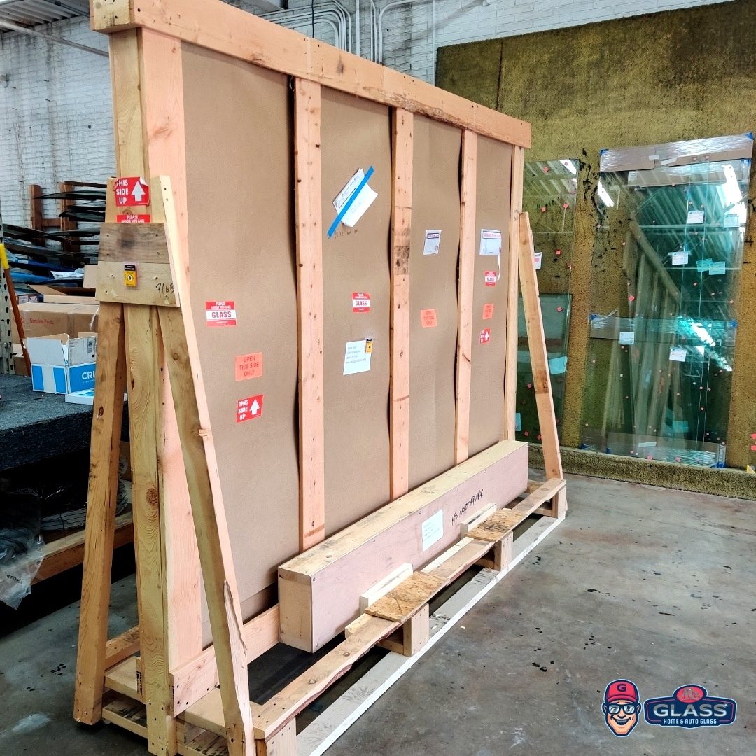 Glass Crate in Warehouse