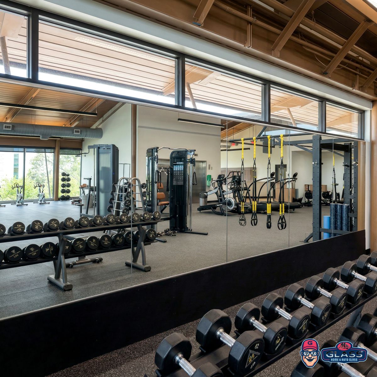 Wall-to-Wall Gym Mirrors