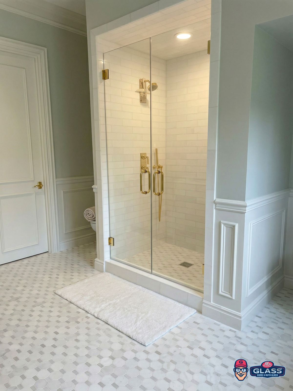 Frameless Shower Door — Walk-In