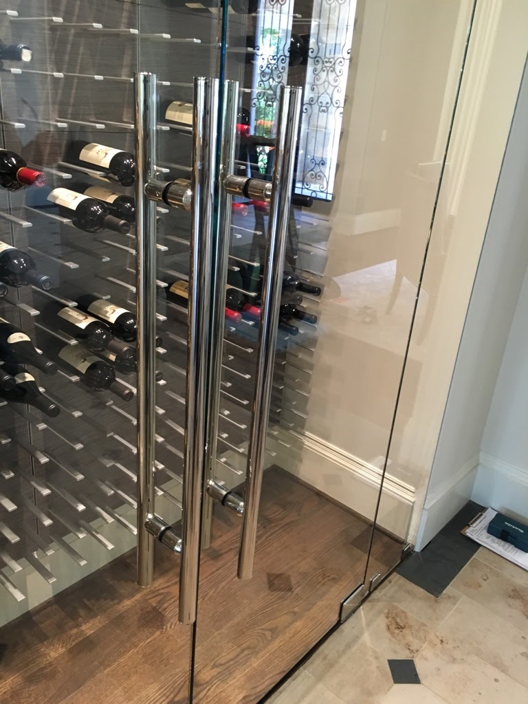 Custom Wine Room Glass Wall